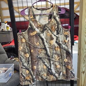 Camouflage Sleeveless Women's Top